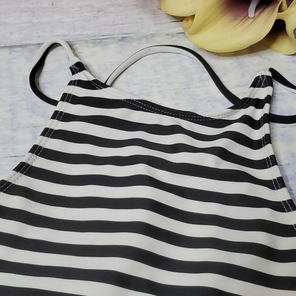 One Teaspoon Tank Style Striped Bikini Top - Picture 2 of 8